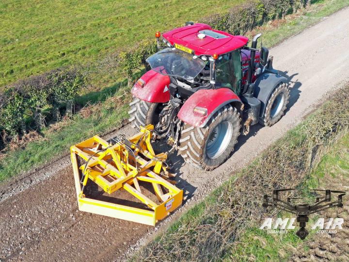 In action - Gravel road grader