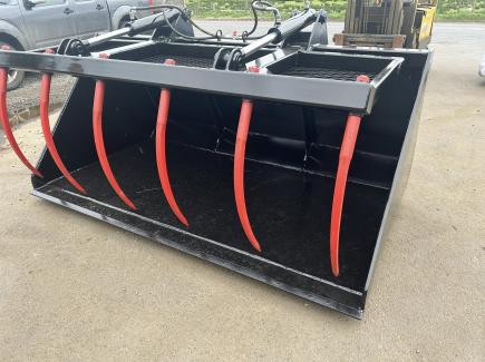 8' Bucket and Grab with pin and cone brackets