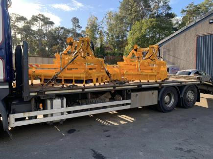 Two gravel road grader deliveries