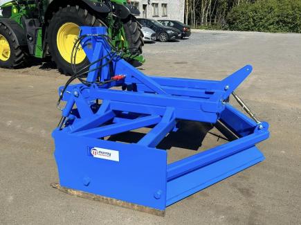 2.5m Gravel Road Grader with ripper teeth in New Holland Blue