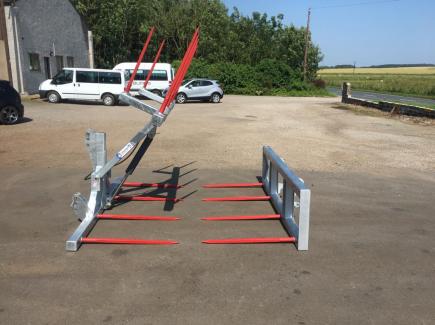 Two heavy duty galvanised baling attachments