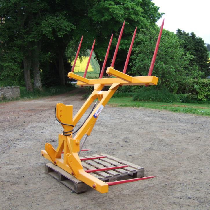 Big Bale Transporter for the back of tractors - showing the non-folding version.