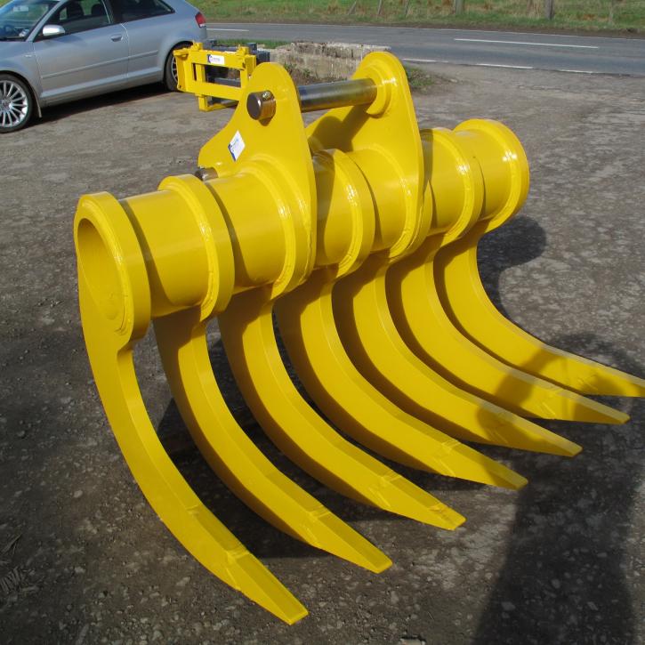 Stone Rake for slew excavator