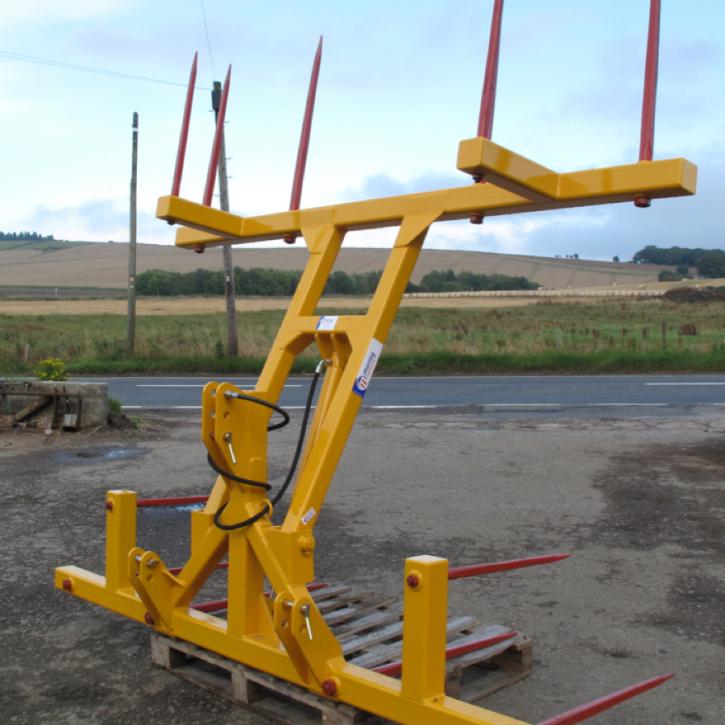 Big Bale Transporter for the back of tractors - showing the non-folding version.