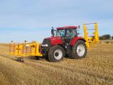 Octa-Quad Bale Handling System - front and rear sections for carrying 12 round bales or 6 Heston bales at a time.
