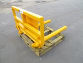 Murray Machinery Wrapped Bale Handler for handling and stacking wrapped round silage bales.