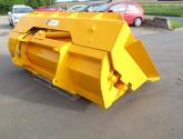 8ft wide Side Tipping Bucket with bucket teeth and pin and cone