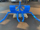 HD double fold up wrapped bale handler finished in New Holland blue