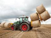 Octa-Quad Bale Handling System - front and rear sections for carrying 12 round bales or 6 Heston bales at a time.