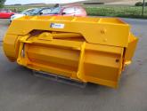 8ft wide Side Tipping Bucket with bucket teeth and pin and cone