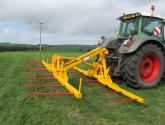 Octa-Quad Bale Handling System - rear section for carrying 8 bales at a time. Showing non-folding tines version.