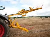 Octa-Quad Bale Handling System - rear section for carrying 8 round bales or 4 Heston bales at a time. Showing folding version.