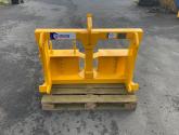 Implement mover with JCB Q-fit brackets, drawbar and nylon pads