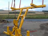 Big Bale Transporter for the back of tractors - showing the non-folding version.