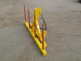 Hydraulically folding Double Front or Rear Bale Spike for tractors (not including stand)