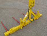 Hydraulically folding Double Front or Rear Bale Spike for tractors (not including stand)