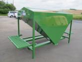 Additive hopper for a 40T bruiser with fork pockets and fold away platforms