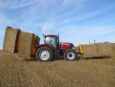 cta-Quad Bale Handling System - front and rear sections for carrying 12 round bales or 6 Heston bales at a time.